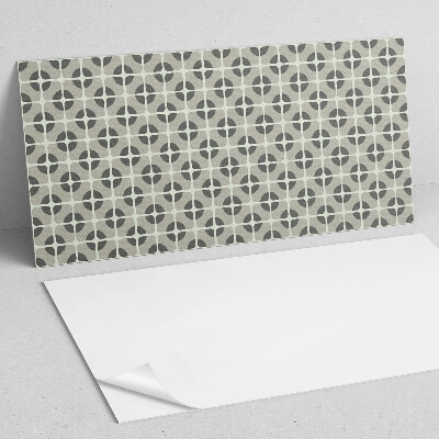 Téglalap alakú öntapadó falburkolat Csempézett geometrikus motívum