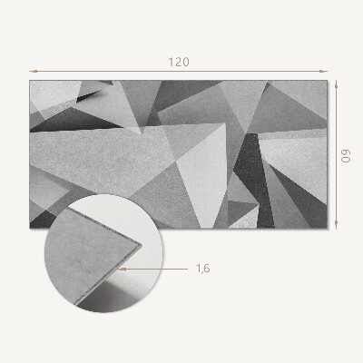 Téglalap alakú öntapadó falburkolat Absztrakt geometriai sokszög motívum