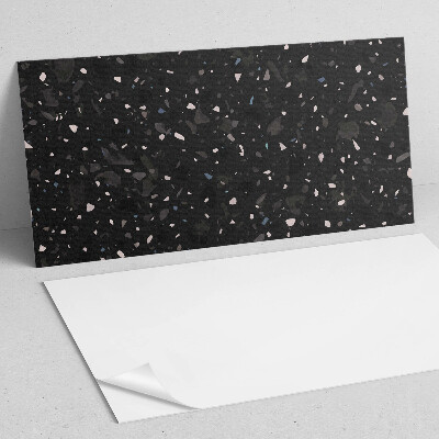 Téglalap alakú pvc falburkolat Terrazzo minta absztrakt formákban