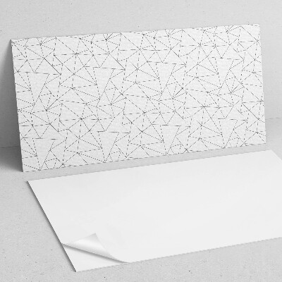 Téglalap alakú öntapadó falburkolat Vonalminta geometriai formában