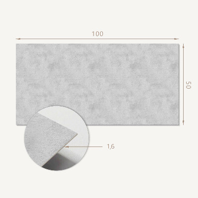Téglalap alakú pvc falburkolat Nyers beton textúra