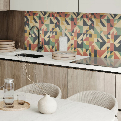 Téglalap alakú falpanel Geometriai absztrakció modern stílusban