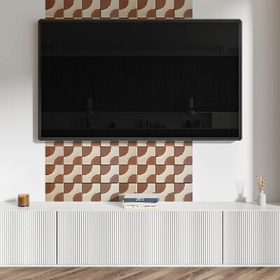 Téglalap alakú pvc falburkolat Geometriai formák kaleidoszkópja