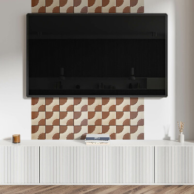 Téglalap alakú pvc falburkolat Geometriai formák kaleidoszkópja