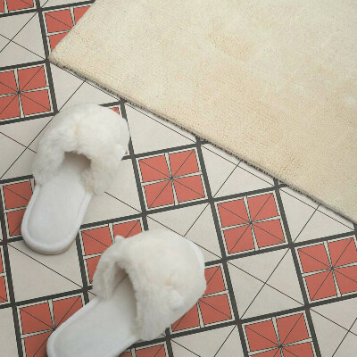 Téglalap alakú pvc falburkolat Geometriai stílusú rombusz minta