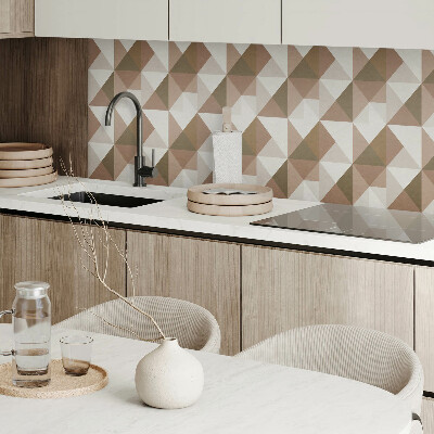 Téglalap alakú pvc falburkolat Háromszög alakú geometria modern stílusban