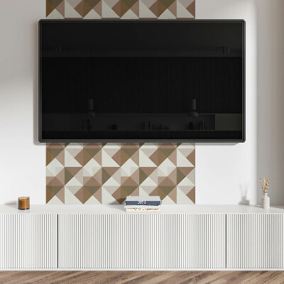 Téglalap alakú pvc falburkolat Háromszög alakú geometria modern stílusban