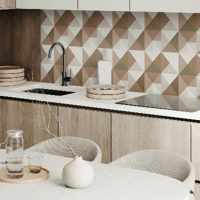 Téglalap alakú pvc falburkolat Háromszög alakú geometria modern stílusban
