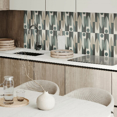 Téglalap alakú pvc falburkolat Modern geometrikus motívum
