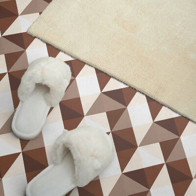 Téglalap alakú öntapadó falburkolat Háromszög alakú geometria modern stílusban