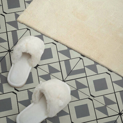 Téglalap alakú öntapadó falburkolat Geometriai stílusú rombusz minta