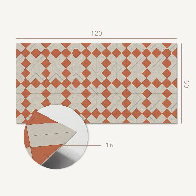 Téglalap alakú pvc falburkolat Rombusz alakú geometriai rács