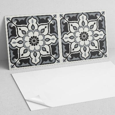 Téglalap alakú falpanel Virágos díszítő design