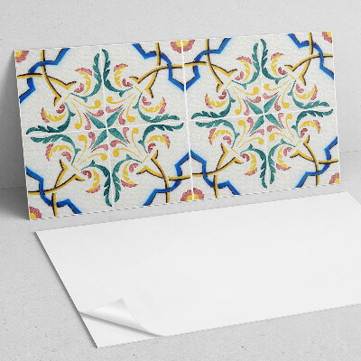 Téglalap alakú öntapadó falburkolat Növényi díszek elegáns stílusban