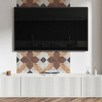 Téglalap alakú falpanel Geometria modern változatban