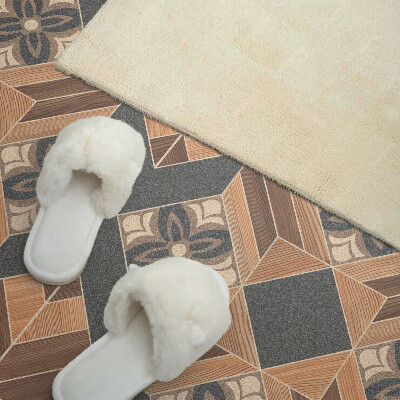 Téglalap alakú pvc falburkolat Virágos inspiráció modern stílusban