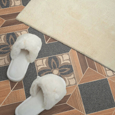 Téglalap alakú pvc falburkolat Virágos inspiráció modern stílusban