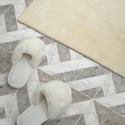 Téglalap alakú pvc falburkolat Geometriai minta csempe