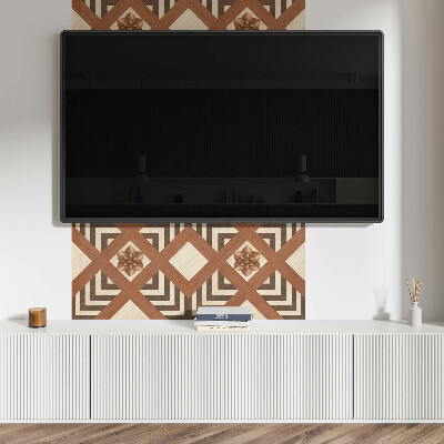 Téglalap alakú pvc falburkolat Geometriai inspirációk modern stílusban