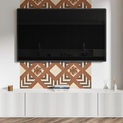 Téglalap alakú pvc falburkolat Geometriai inspirációk modern stílusban