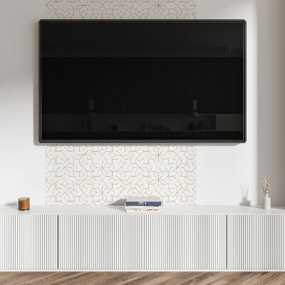 Téglalap alakú pvc falburkolat Virágos geometria modern stílusban