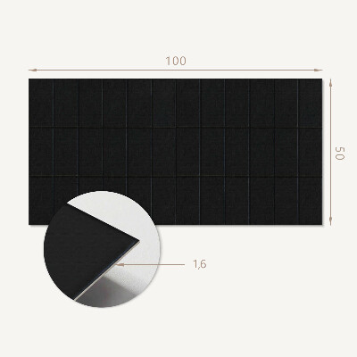 Téglalap alakú pvc falburkolat Geometrikus téglalap alakú motívum