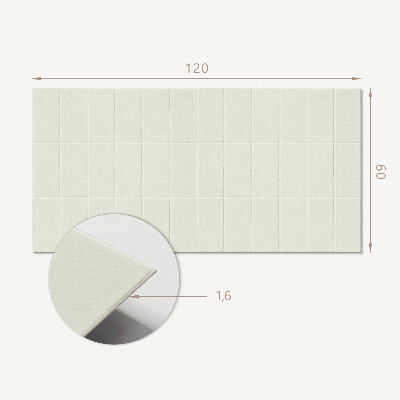 Téglalap alakú falpanel Téglalap alakú csempék geometriája rácsban