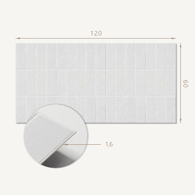 Téglalap alakú öntapadó falburkolat Minimalista
