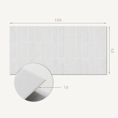 Téglalap alakú öntapadó falburkolat Minimalista