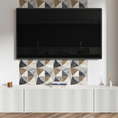 Téglalap alakú pvc falburkolat Geometrikus csempe minta