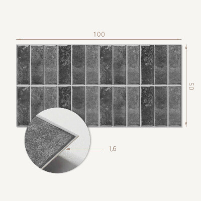 Téglalap alakú pvc falburkolat Modern geometrikus minta