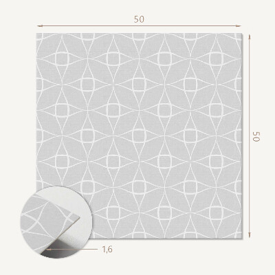 Négyzet alakú pvc falpanel Hálós motívum geometrikus formában