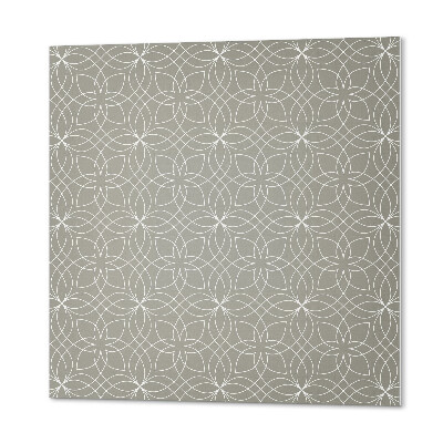 Négyzet alakú pvc falpanel Virágok modern geometriában