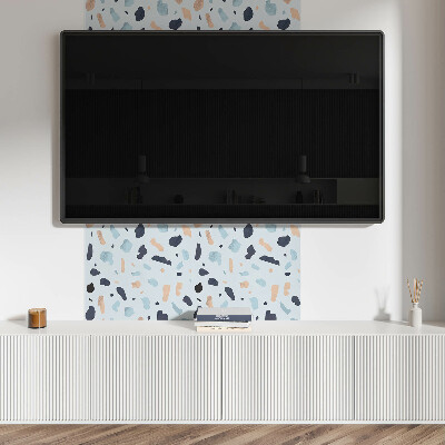 Négyzet alakú falpanel Modern design kövek