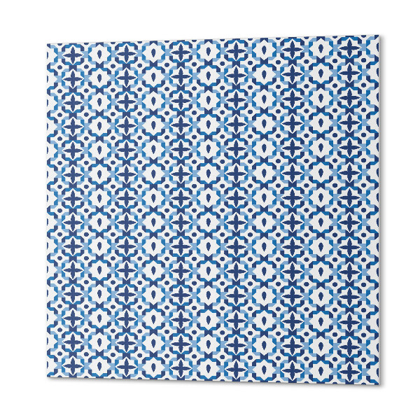 Négyzet alakú pvc falpanel Virágos és geometrikus design