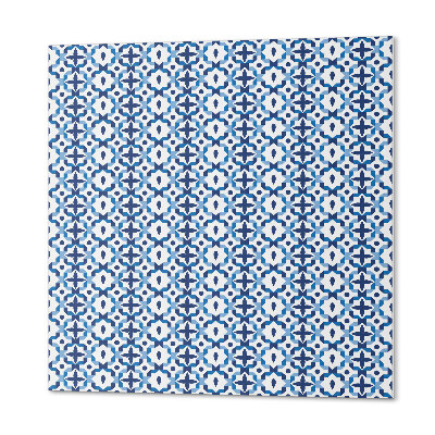 Négyzet alakú pvc falpanel Virágos és geometrikus design