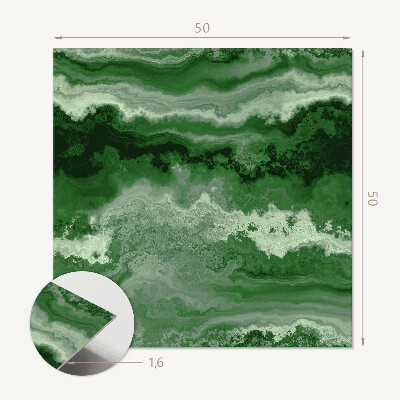 Négyzet alakú pvc falpanel Organic Design Waves