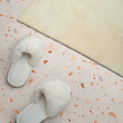 Négyzet alakú pvc falpanel Stílusos Terrazzo dizájn