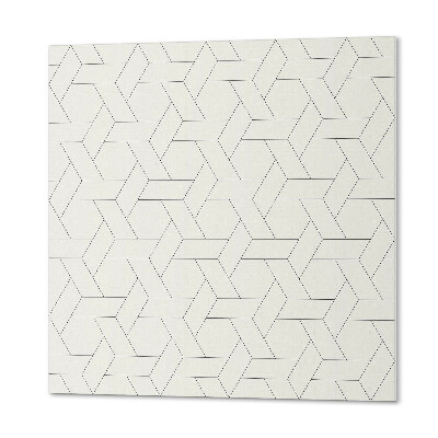 Négyzet alakú falpanel Geometria hatszögletű stílusban