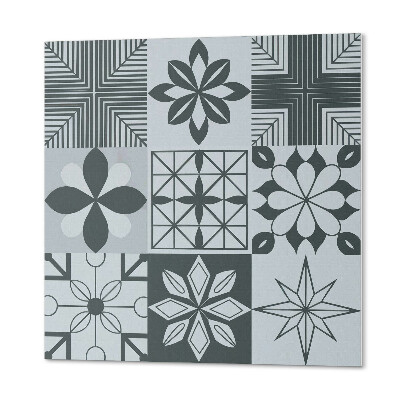 Négyzet alakú falpanel Geometrikus puzzle mozaik változatban