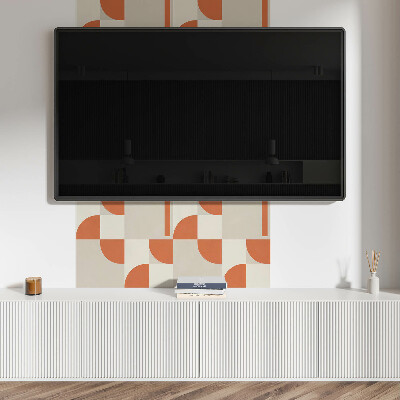 Négyzet alakú pvc falpanel Modern geometrikus minta