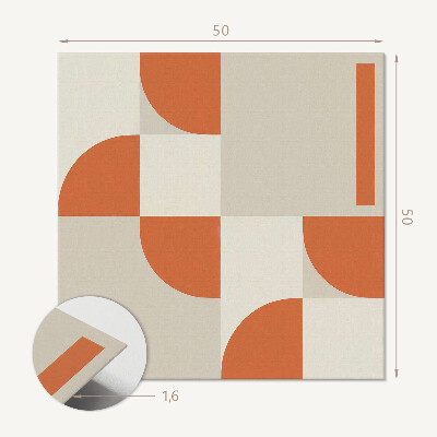 Négyzet alakú pvc falpanel Modern geometrikus minta