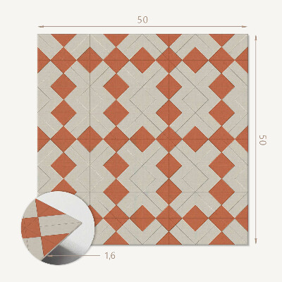Négyzet alakú falpanel Rombuszok geometriája rácsban
