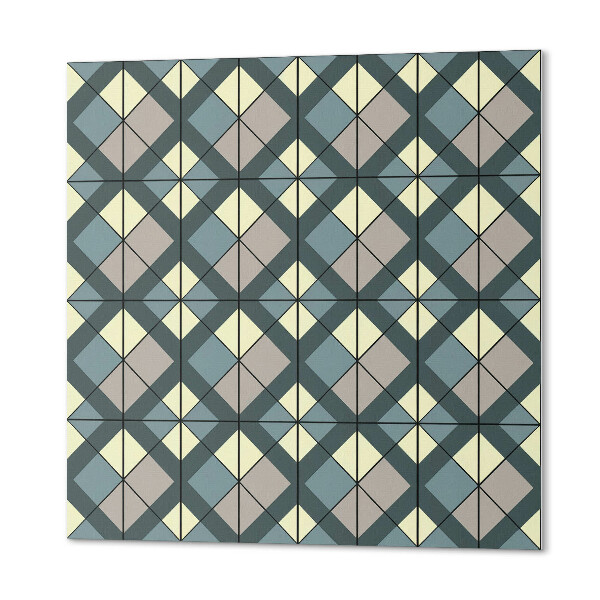 Négyzet alakú falpanel Geometrikus rács minta