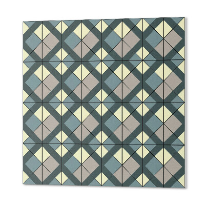 Négyzet alakú falpanel Geometrikus rács minta