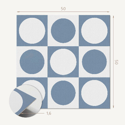 Négyzet alakú falpanel Körök geometriája rácsrendszerben