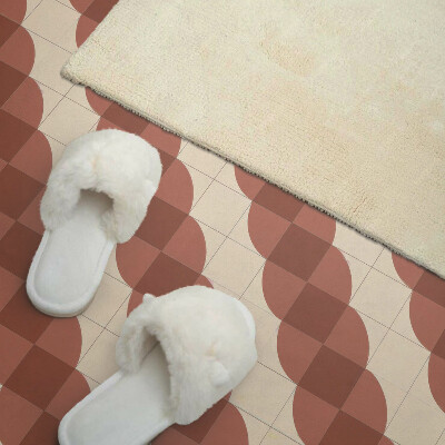 Négyzet alakú pvc falpanel Stílusos geometrikus hullámos minta
