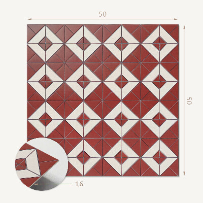 Négyzet alakú falpanel Geometriai minták harmóniában