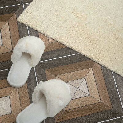 Négyzet alakú pvc falpanel Stílusos rombuszok geometriai formában
