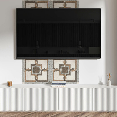 Négyzet alakú pvc falpanel Csempe minta modern geometriai kivitelben